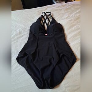 Amoressa Swimsuit Black Size 12 Excellent Condition